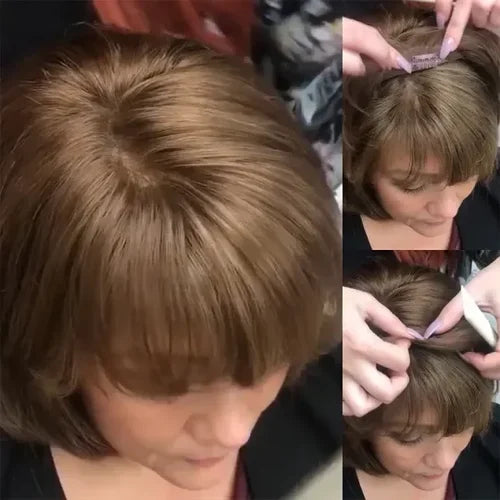 🔥Breathable and natural hair toppers for women with thinning hair